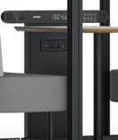 Under-Desk Equipment Belt with Power Sockets