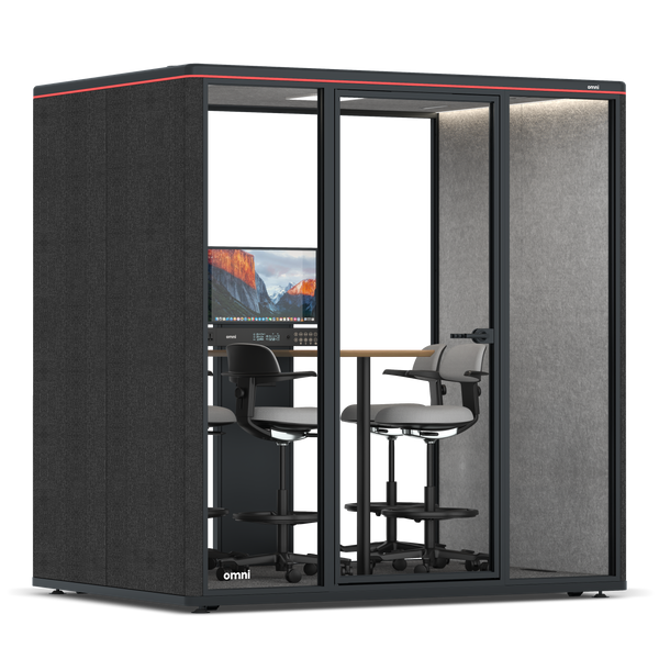 Omni Four - Counter Meeting Table (+ Monitor Stand)