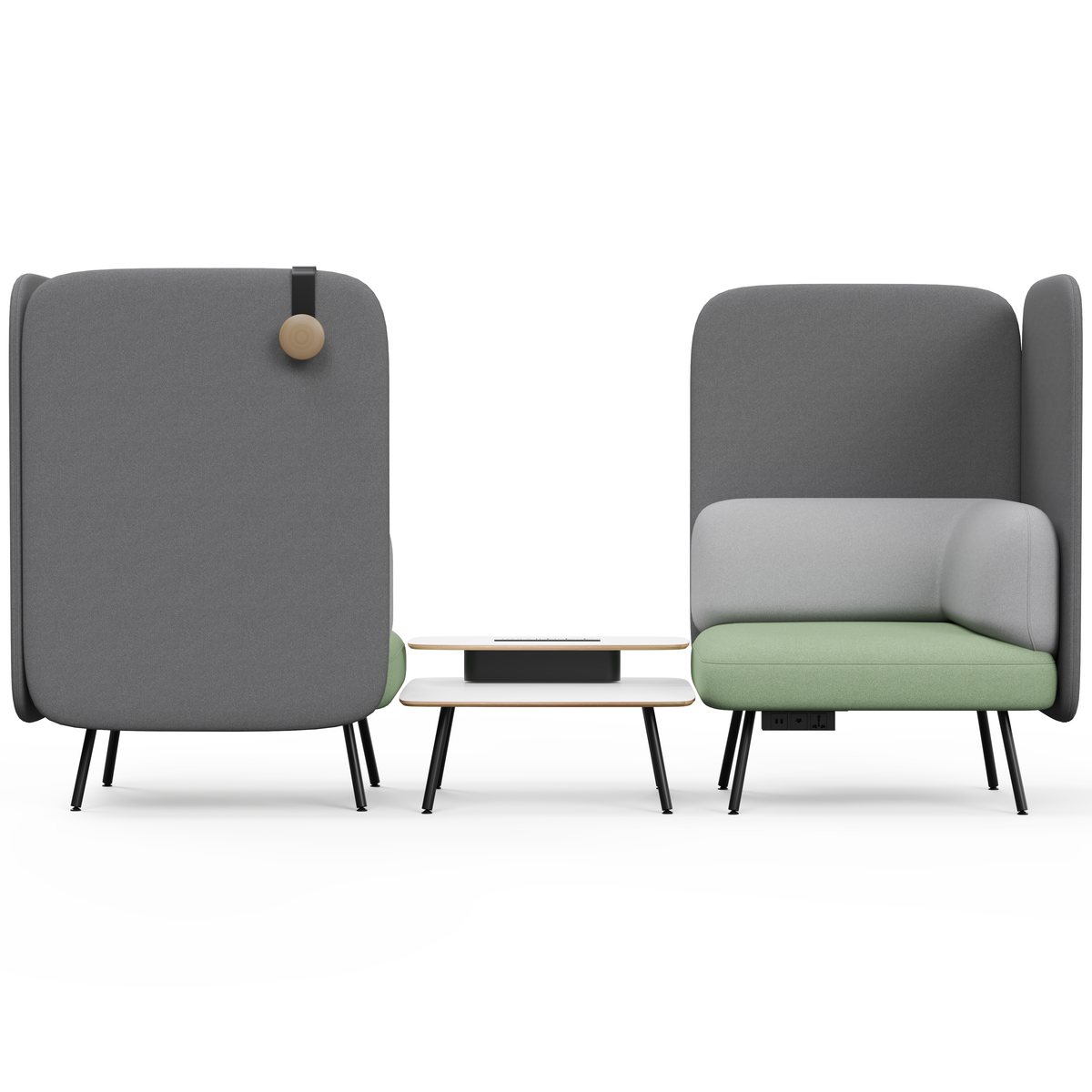 Functionele tafel met stroomvoorziening