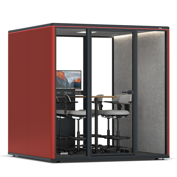 Omni Six - Counter Meeting Table (+ Monitor Stand)